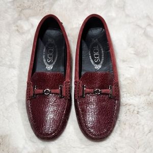 Tod's Burgundy Flats